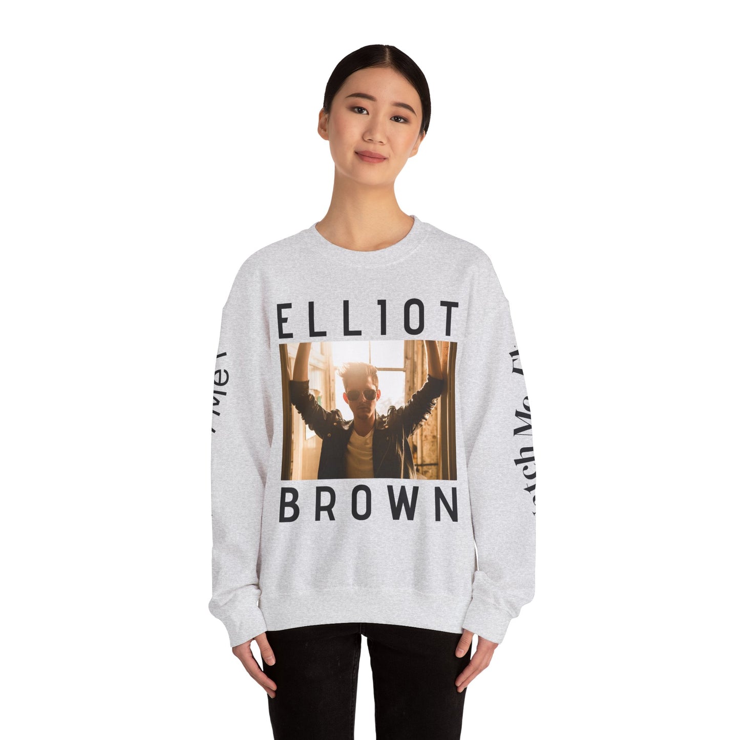 Elliot Brown Music Merchandise Sweatshirt, Singer Songwriter LGBTIQ Concert Apparel, Unisex Jumper, Crewneck Pullover, Heavy Blend Clothing