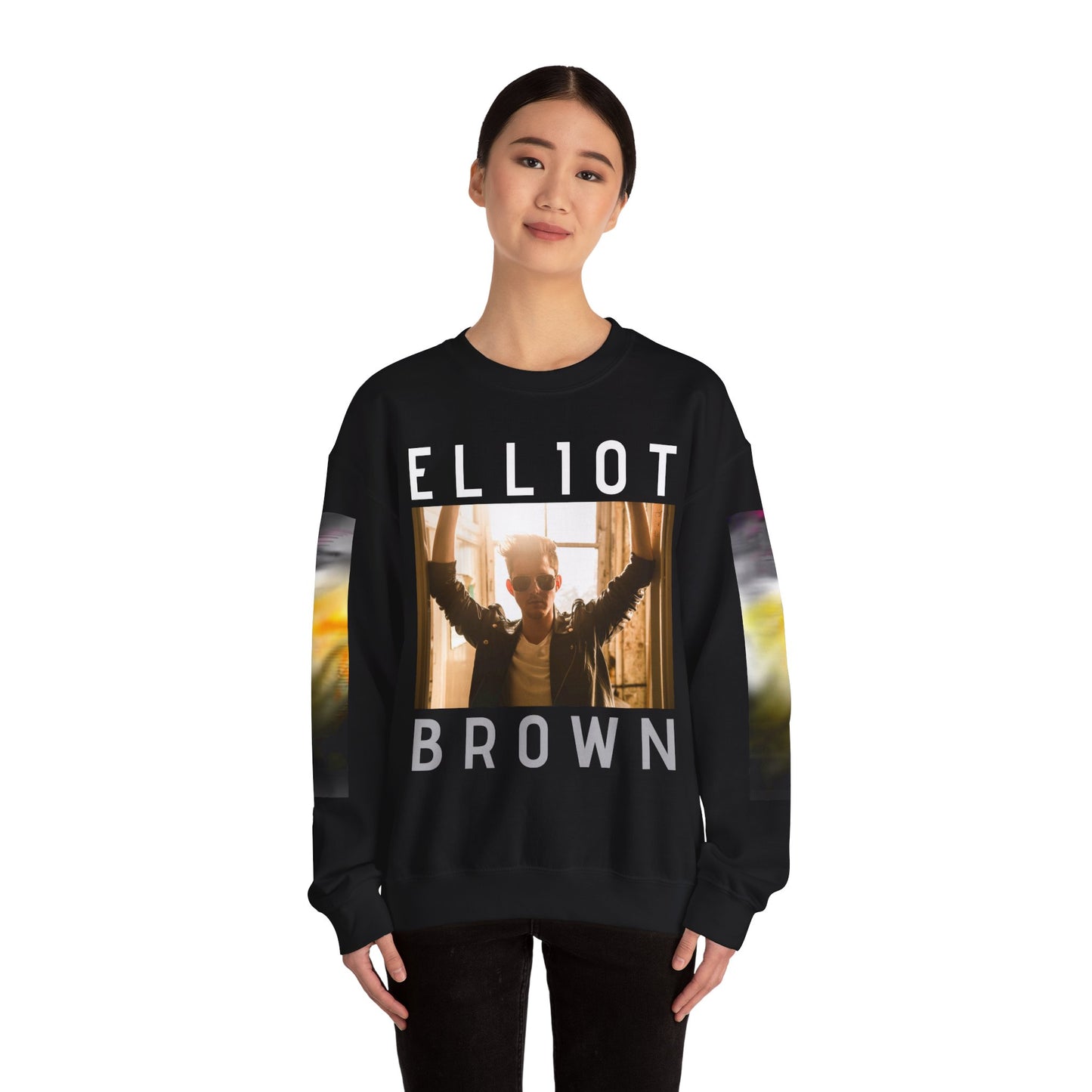 Elliot Brown Music Merchandise Sweatshirt, Singer Songwriter LGBTIQ Concert Apparel, Unisex Jumper, Crewneck Pullover, Heavy Blend Clothing