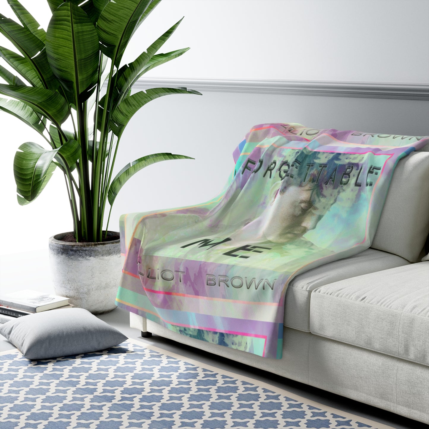 Unforgettable Me - Single Cover artwork design - Cozy Sherpa Fleece Blanket, Personalized Gift, Home Decor, Warm Throw for All Occasions, Perfect for Snuggling or Picnics