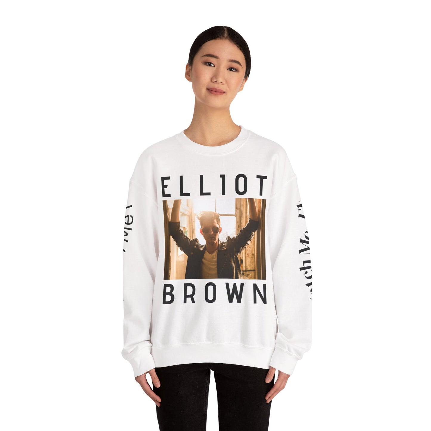 Elliot Brown Music Merchandise Sweatshirt, Singer Songwriter LGBTIQ Concert Apparel, Unisex Jumper, Crewneck Pullover, Heavy Blend Clothing