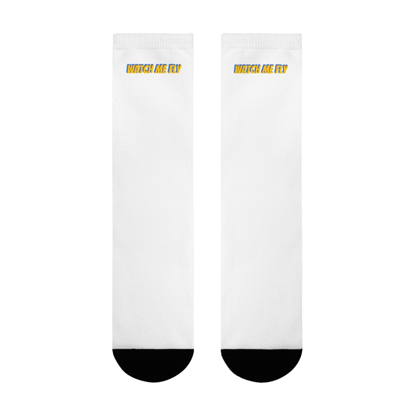 Watch Me Fly Socks, Fun Crew Socks, Gift for Athletes, Sports Accessories, Sublimation Socks