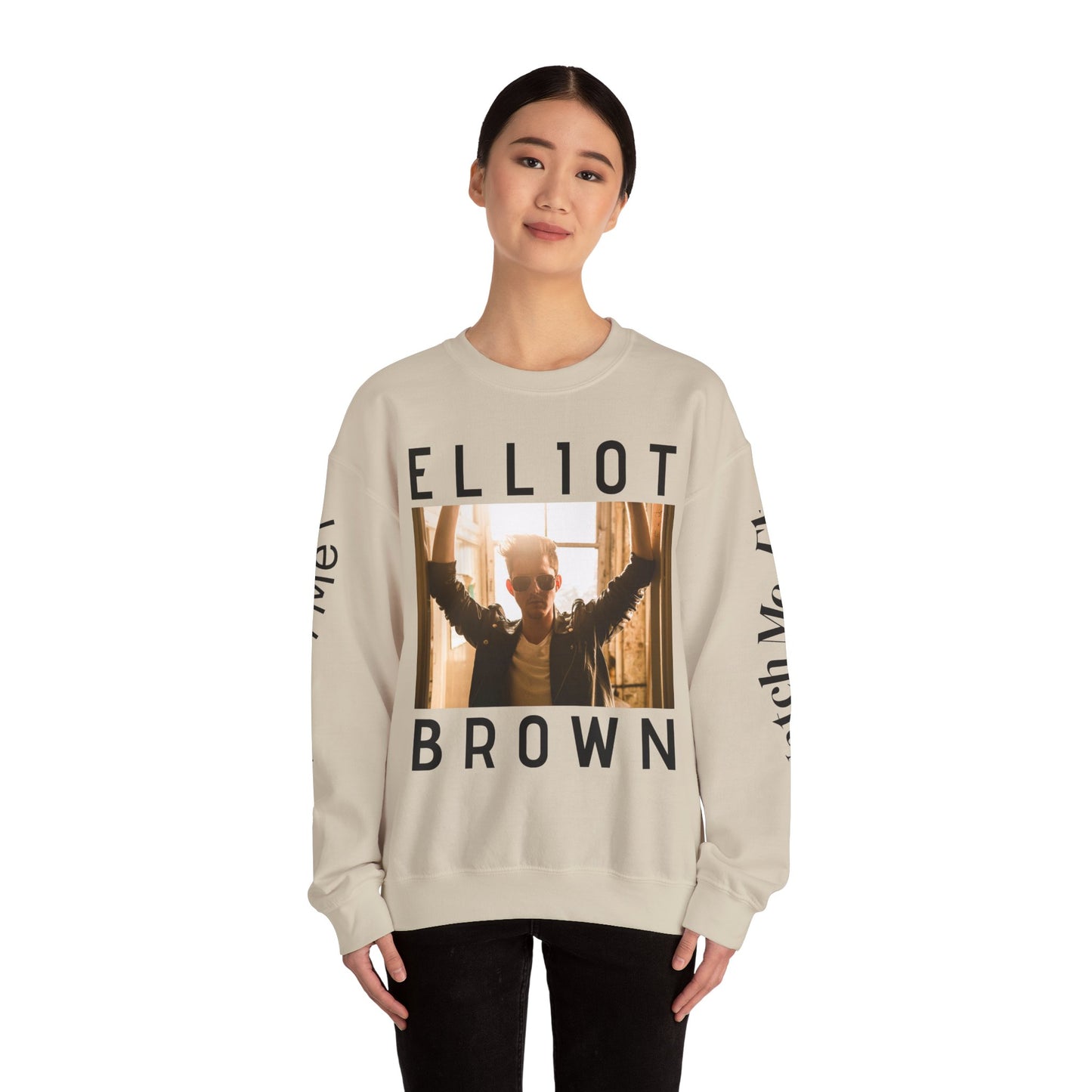 Elliot Brown Music Merchandise Sweatshirt, Singer Songwriter LGBTIQ Concert Apparel, Unisex Jumper, Crewneck Pullover, Heavy Blend Clothing